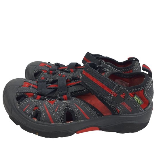 MERRELL Hydro Water Sandal Gray & Red Toddler Boys Size 11 M - Picture 5 of 12